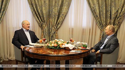 Лукашенко и Путин проводят встречу в Красной Поляне