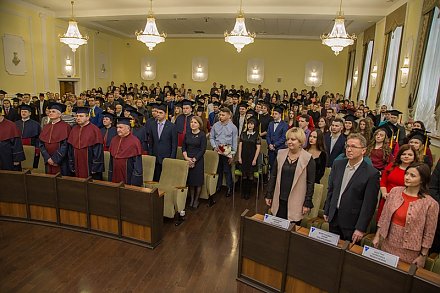 153 выпускника Гродненского государственного университета имени Янки Купалы получили дипломы магистра (фоторепортаж)