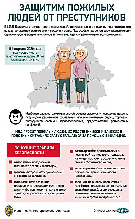 Защитим пожилых людей от преступников (Инфографика)