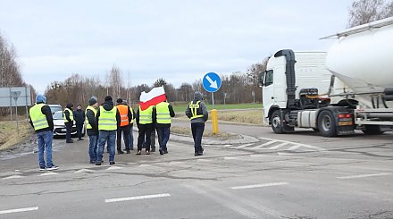 Польские аграрии протестуют на границе с Украиной