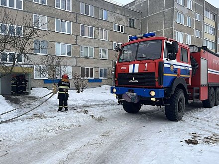 В Вороновском районе произошел пожар с пострадавшим  