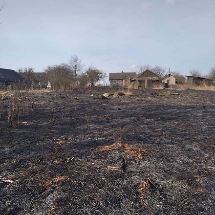 В Вороновском районе зарегистрировано первое загорание сухой растительности