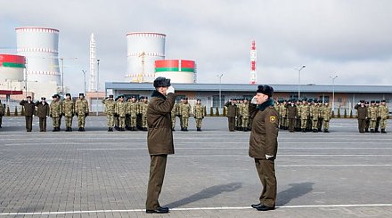 Военнослужащие внутренних войск МВД заступили на боевое дежурство по охране БелАЭС