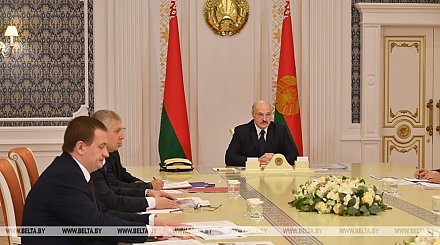 У Александра Лукашенко обсудили ход строительства под Минском высокотехнологичного агропроизводства