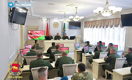 Ежегодный сбор «Военная безопасность и оборона государства» с участием министра обороны Республики Беларусь проходит в Гомеле