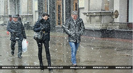 Оранжевый уровень опасности объявлен в Беларуси 26 октября из-за сильного мокрого снега