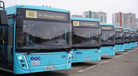 МАЗ поставил очередную партию автобусов в Санкт-Петербург