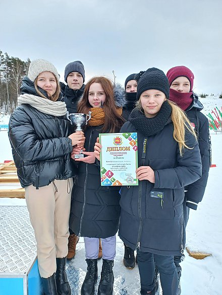 Школьники Вороновщины завоевали 3-е место на областных соревнованиях по лыжному спорту