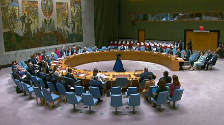 Глава белорусского внешнеполитического ведомства Сергей Алейник выступил на заседании Совета Безопасности ООН