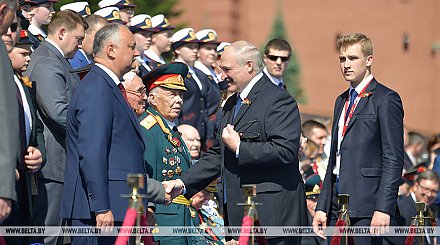 Лукашенко присутствовал на параде Победы на Красной площади в Москве (обновлено)