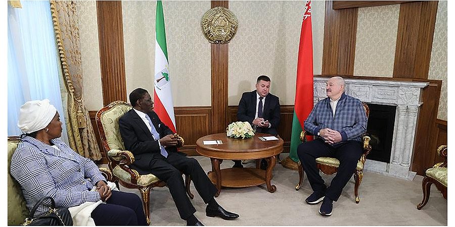 Александр Лукашенко лично проводил Президента Экваториальной Гвинеи в аэропорту