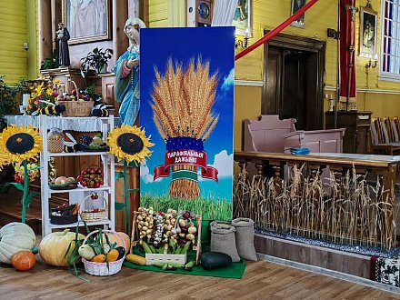 У касцёле Найсвяцейшага Сэрца Ісуса ў Канвелішках адсвяткавалі "Дажынкі"