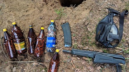 Тайник с боеприпасами и взрывчатыми веществами обнаружили в Вороновском районе