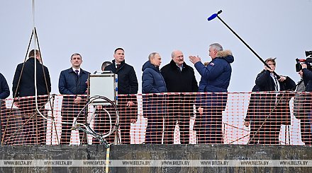 Александр Лукашенко и Владимир Путин посещают космодром Восточный в Амурской области