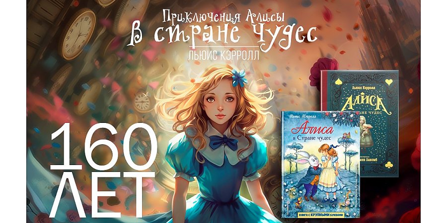 Книге Л. Кэрролла «Приключения Алисы в Стране Чудес» исполнилось 160 лет