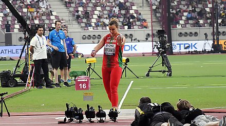 Алена Дубицкая вышла в финал соревнований в толкании ядра на ЧМ по легкой атлетике в Дохе