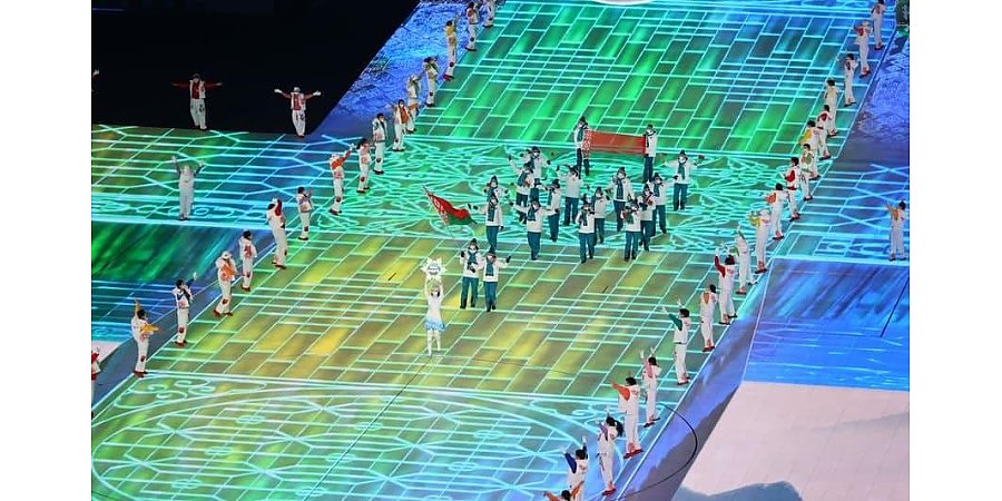 Игнат Головатюк и Анна Нифонтова пронесли флаг Беларуси на открытии Олимпиады