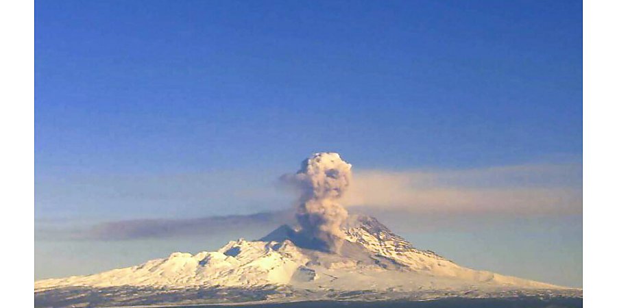 Камчатский вулкан Шивелуч выбросил пепел на высоту до четырех тысяч метров