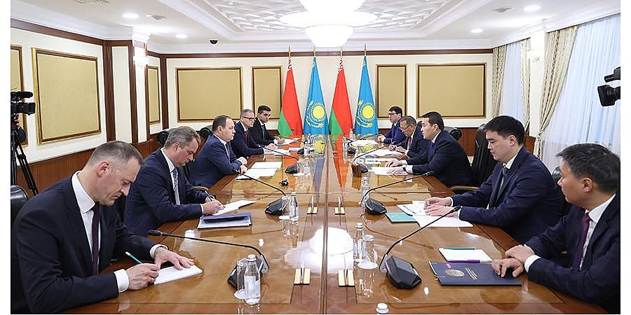 "Это хорошая динамика". Премьер-министры Беларуси и Казахстана обсудили экономическое взаимодействие