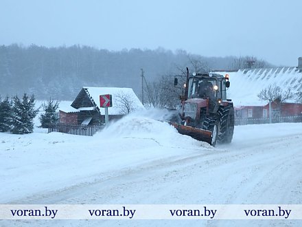 Режим — усиленный! Дорожная служба Вороновского района борется с последствиями циклона "Фрэнсис-Улли"