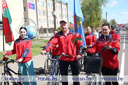 Маршрут памяти. Велопробег в честь юбилея Вороновского района и 80-летия Великой Победы 