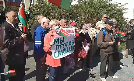 Митинг у консульства Литвы в Гродно против вмешательства во внутренние дела Беларуси (+видео)