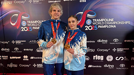 Белорусские батутисты завоевали четыре медали на чемпионате мира в испанской Памплоне