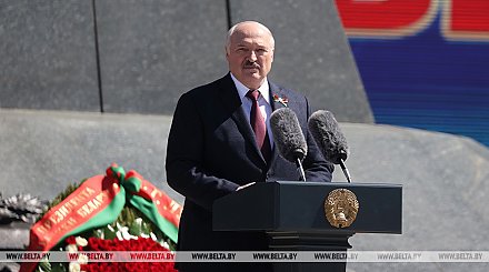 Выступление Президента Беларуси на церемонии возложения венков по случаю 77-й годовщины Великой Победы
