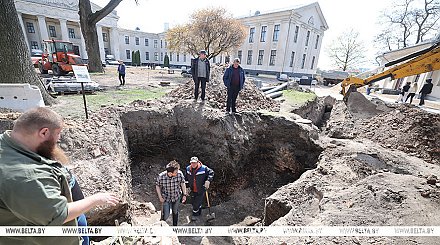 Фундамент церкви XII века обнаружили на территории Нового замка в Гродно
