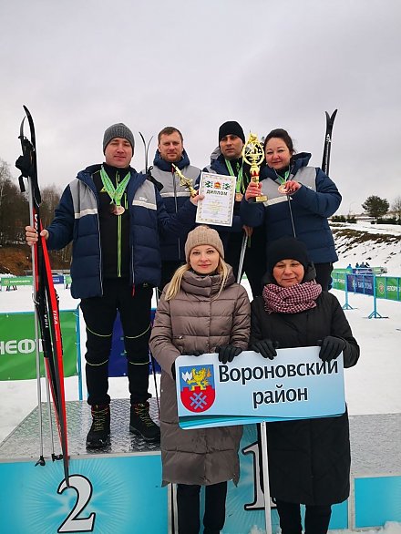 В Новогрудке прошла «Принёманская лыжня-2021». У команды Вороновского райисполкома — две призовые медали