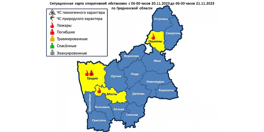 Погибли два человека. На территории области произошло 3 пожара