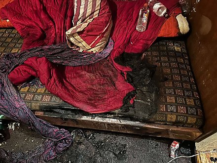 Непотушенная сигарета стала причиной пожара в Вороновском районе