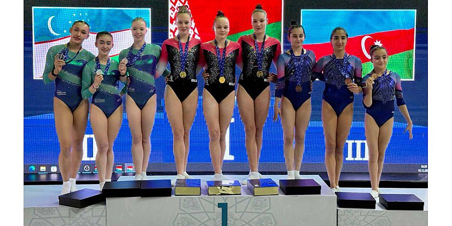 Белорусские гимнасты взяли более десятка золотых наград на турнире в Ташкенте