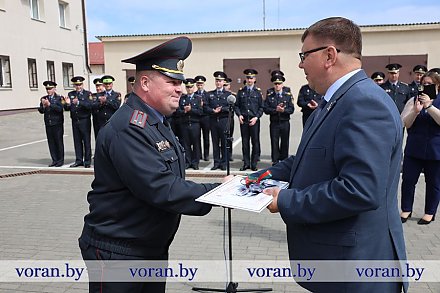 «Белджи» прибыл на службу. В день юбилея Вороновского района автопарк отдела внутренних дел райисполкома пополнился новым служебным автомобилем