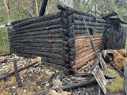 Пожар в Вороновском районе: в деревне Свилы горела хозяйственная постройка