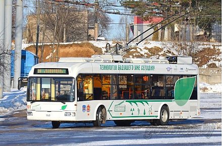 В Гродно состоялось торжественное открытие нового троллейбусного маршрута и презентация бесконтактного троллейбуса