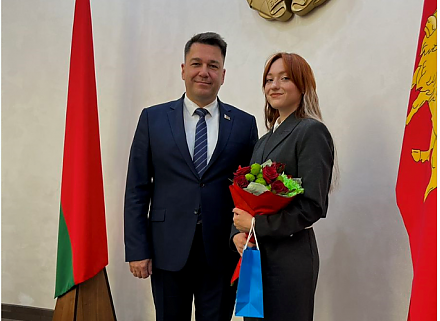 Анастасия Козар из Вороновского района приглашена на торжественный прием в Гродненском облисполкоме в канун Дня молодежи 