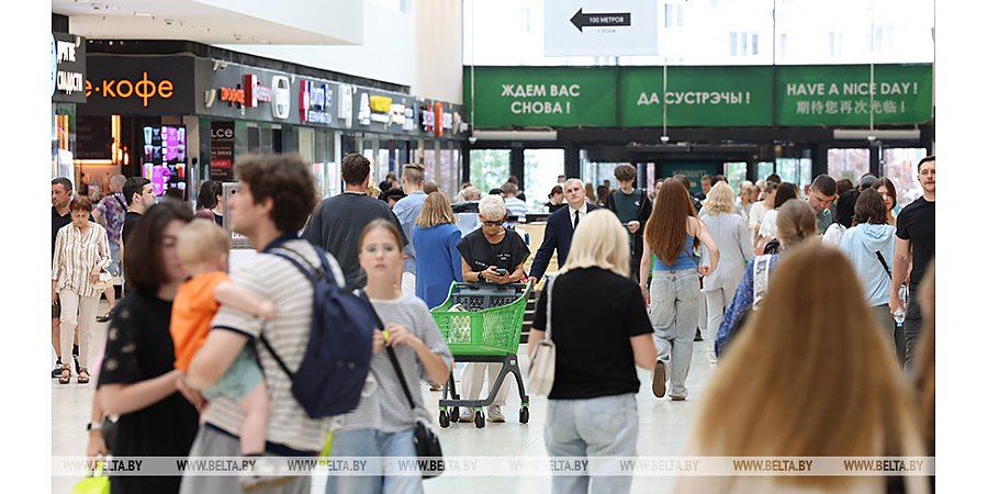 Розничный товарооборот в Беларуси в январе-июле вырос на 8,6%