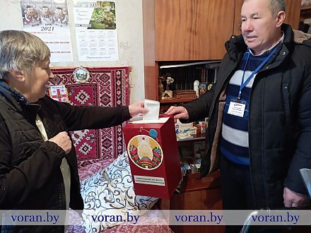 Голосование на дому проходит в Вороновском районе