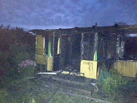 В Вороновском районе на пожаре пострадала пенсионерка