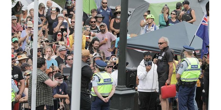 Протестующие в Веллингтоне попытались прорваться к зданию парламента
