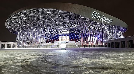 Александр Лукашенко и Владимир Путин приехали на крупнейший хоккейный стадион в мире