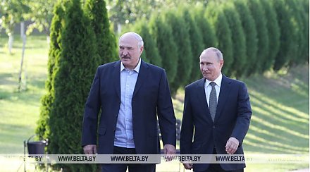 Неформальная встреча Александра Лукашенко с Владимиром Путиным прошла в государственной резиденции "Заславль"