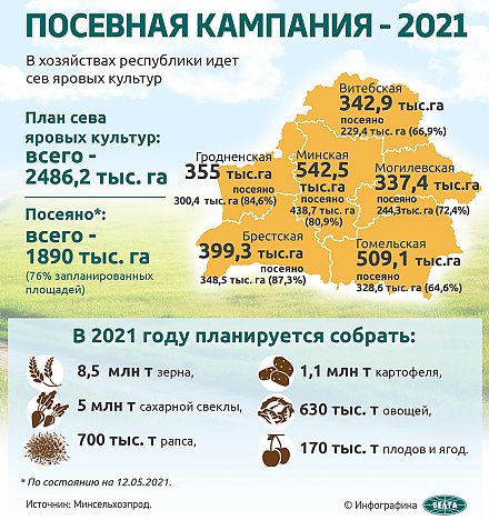 Посевная кампания - 2021 (инфографика)