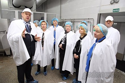 Марианна Щеткина встретилась с коллетивом Волковысского мясокомбината и активом областной организации Белорусского союза женщин