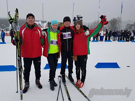 Команда Гродненской области стала второй в эстафете на «Минской лыжне» (будет дополнено)