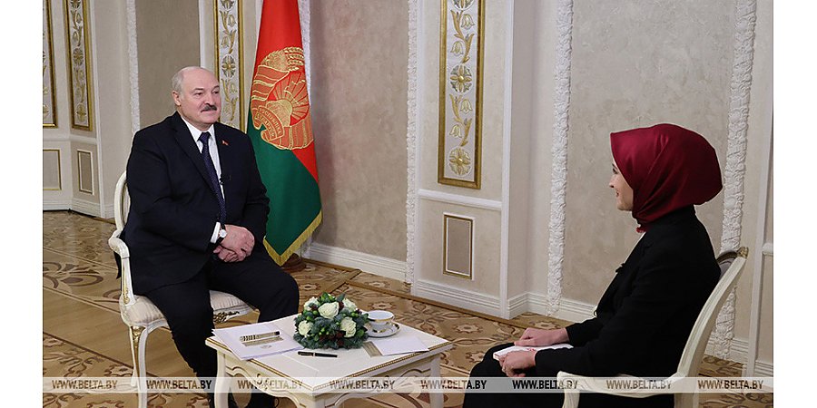Александр Лукашенко дал интервью турецкой телерадиокомпании TRT