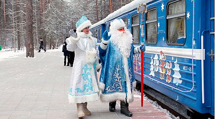 "Новогодний экспресс" начнет курсировать по Детской железной дороге 24 декабря
