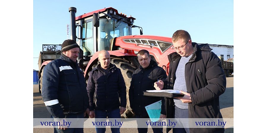 В сельхозпредприятиях Вороновщины проходит государственный технический осмотр тракторов и прицепов к ним 