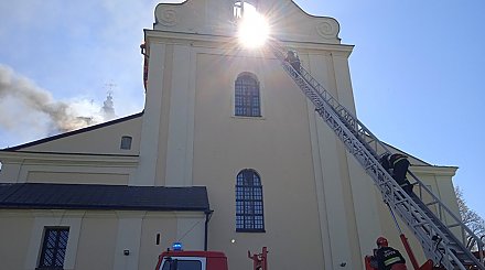 Пожар в костеле в Будславе локализован - МЧС